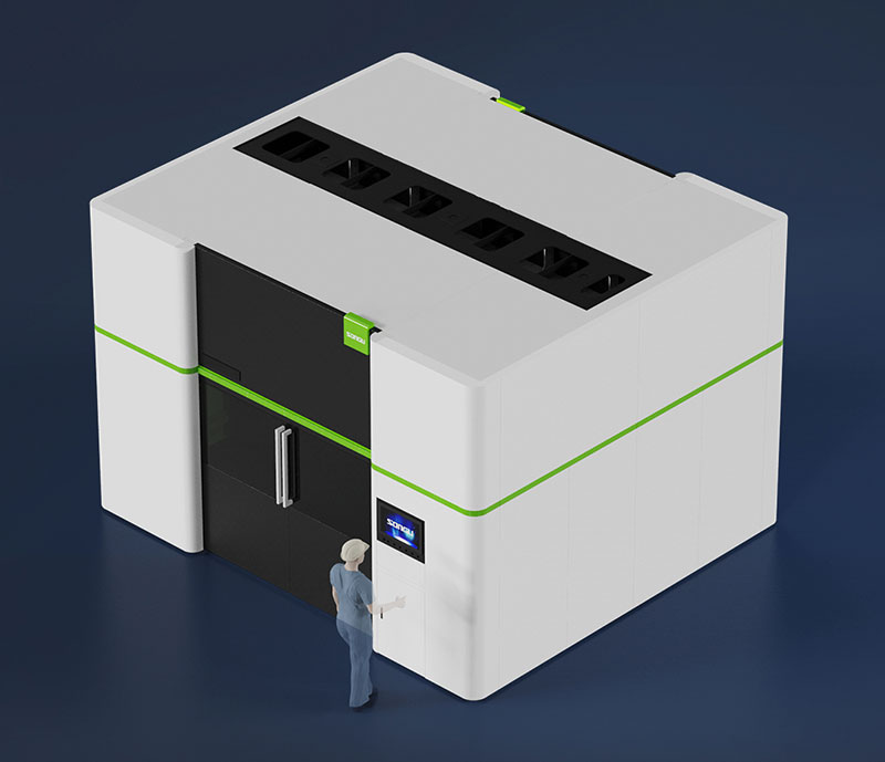 三维机器人激光切割机,三维激光切割机(ji),3D激光切割机,全封闭式安(an)全防护(hu)栏(lan)